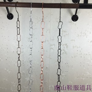金属链条 服装店展示道具的点睛之笔，镀金银黑吊链吊环连接条5个装16.6包邮热销中